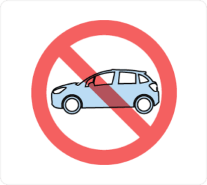 違法駐車・迷惑駐車は厳禁！