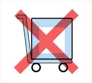 大きな荷物の持ち込みは禁止です。